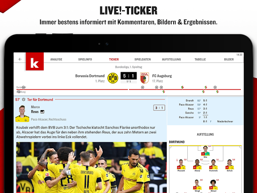 kicker Fußball News screenshots 10