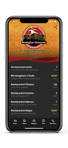 Birmingham Restaurants Screen 2