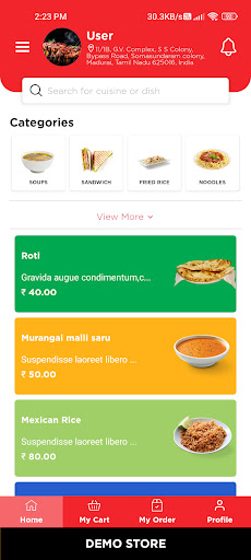 Foodzat Food Delivery Script Screen 2