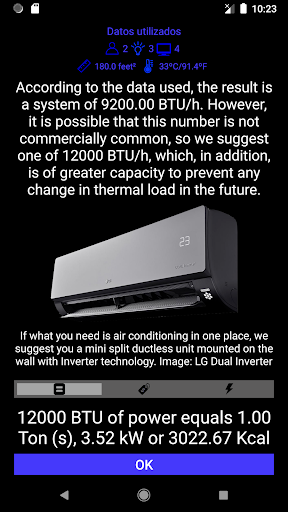 Air conditioner or Heat pump Screen 3