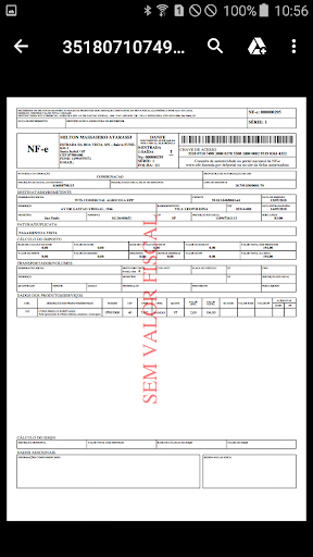 NFe-m(teste) Screen 3