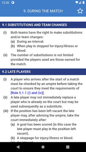 Rules of Netball Screen 3