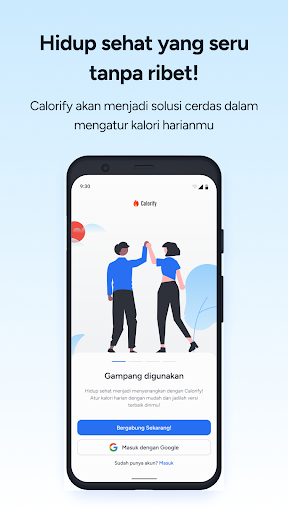 Android application Calorify screenshort