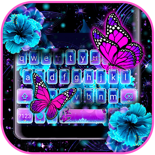 Neon Butterfly 2 Theme  Icon