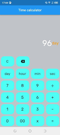 Time Calculator :Convert Hours Screen 2