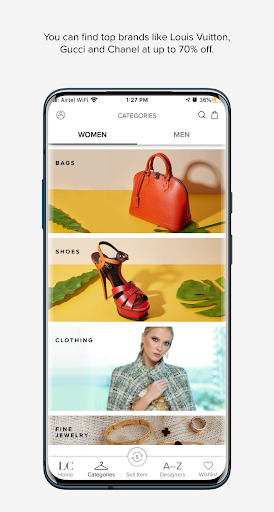 The Luxury Closet - Buy & Sell Screen 2
