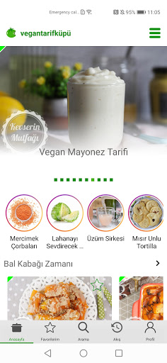 Android application Vegan Tarif Küpü screenshort