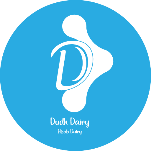 Dudh Dairy Hisab Dayri logo