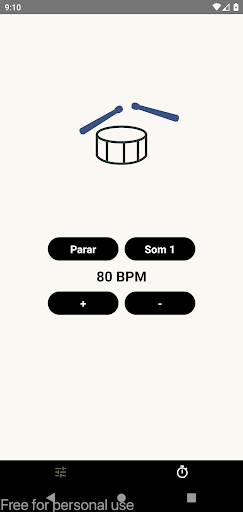Android application Afinador screenshort