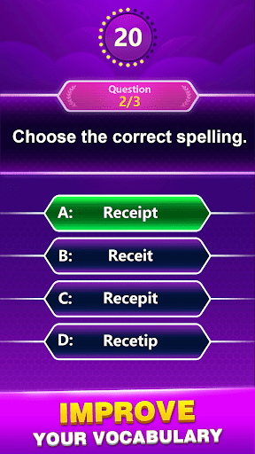 Spelling Quiz - Spell learning Trivia Word Game 1.7 screenshots 9