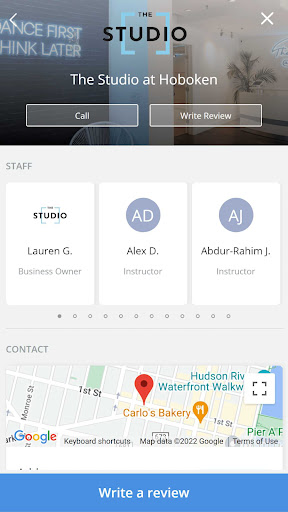 Android application The Studio at Hoboken screenshort