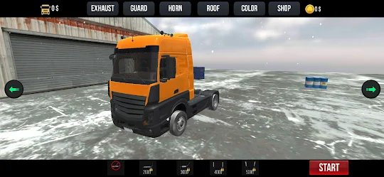 Simulación de camión de remolq