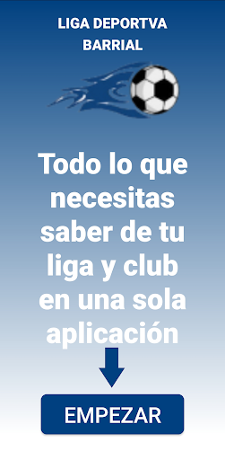 Android application Liga Deportiva Barrial screenshort
