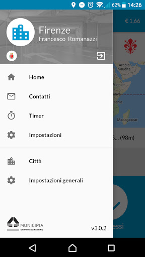 Android application Tap&Park screenshort