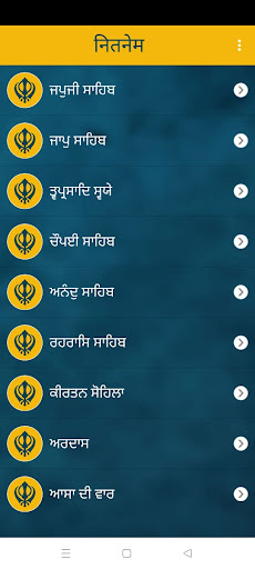 Nitnem Audio Screen 3