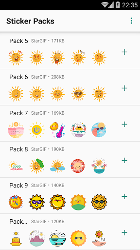 funny Sun Stickers : WASticker Screen 3