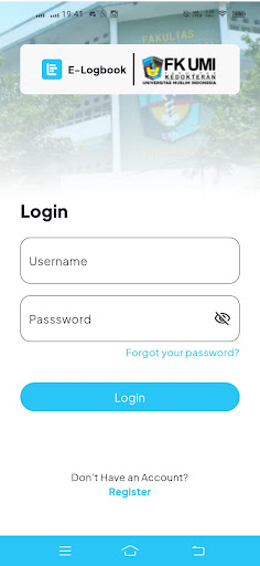 E-Logbook FK UMI Screen 3