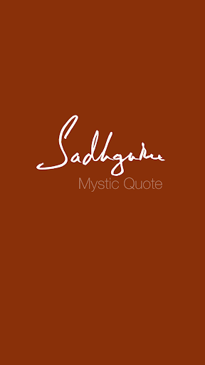 Android application Mystic Quotes - Sadhguru screenshort