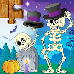 Cover Image of Download Kid Halloween Jigsaw Puzzles  APK