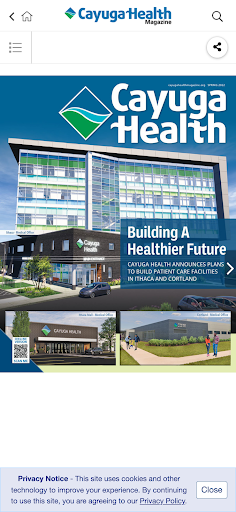 Android application Cayuga Health Magazine screenshort