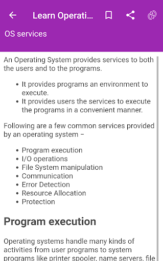 Learn Operating system Screen 3