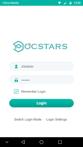 Android application POCSTARS screenshort