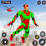 Cover Image of Download Flying Superhero Spider Games  APK