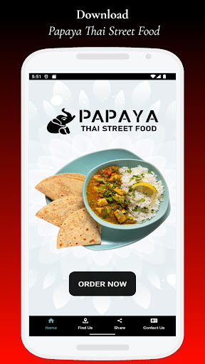 Android application Papaya Thai Street Food screenshort