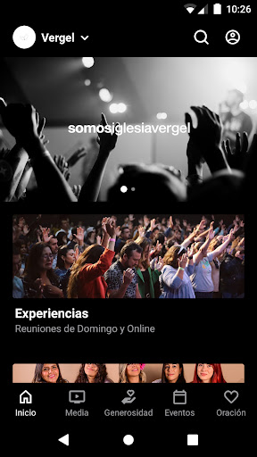 Android application Iglesia Vergel screenshort
