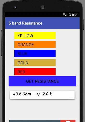 Resistance Color Calculator