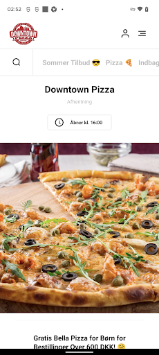 Android application Downtown Pizza - Gadbjerg screenshort