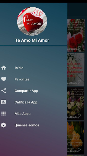 Android application I love you my love with images screenshort
