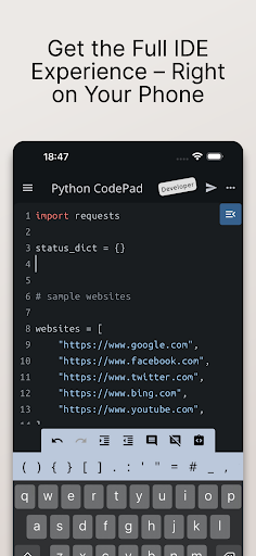Python Coding Editor & IDE App screenshot 14