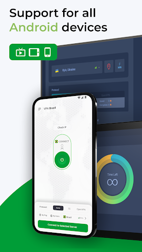 Android application VPN Brazil - get Brazilian IP screenshort