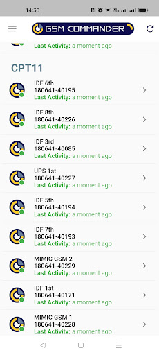 Android application GSM Commander App screenshort