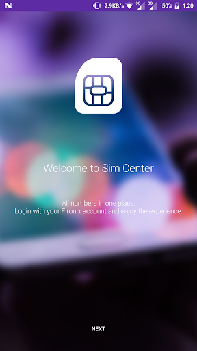 Android application Sim Center screenshort