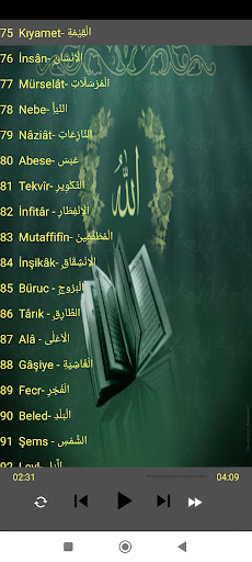 Holy Quran offline 114 surah Screen 3