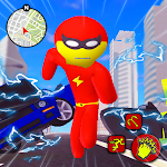 Cover Image of डाउनलोड Flash Speed Stickman Rope Hero  APK