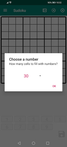 Android application Sudoku Solver screenshort