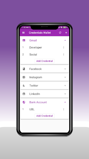 Credentials Wallet Screen 2