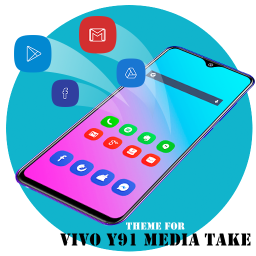 Theme for Vivo Y91 Media Take logo