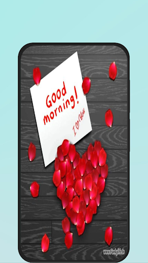 Android application good morning love message screenshort