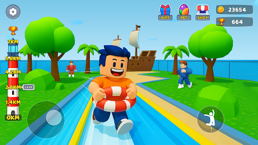 Climb Tower Waterpark Sim 3D