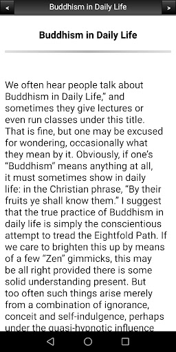 Buddhism in Daily Life Screen 2