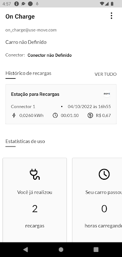 Android application On-Charge screenshort
