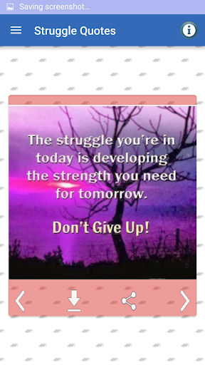 Android application Struggle & Hard Work Quotes screenshort