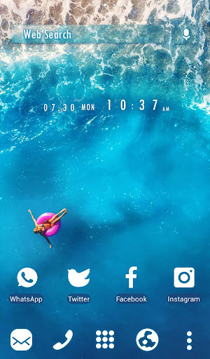 Android application Wave Paradise Theme screenshort