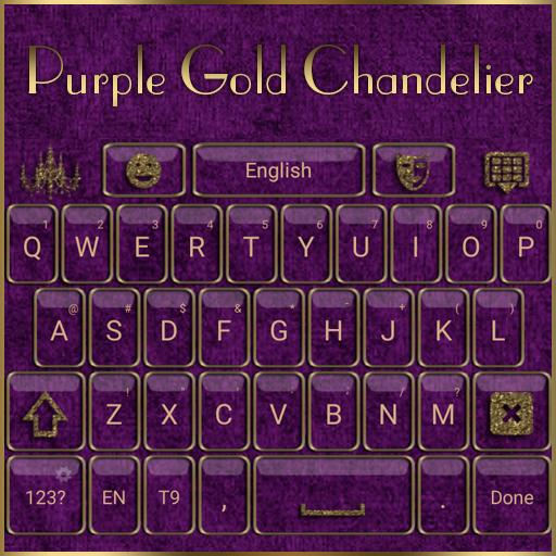 Purple Gold Chandelier Keyboar logo
