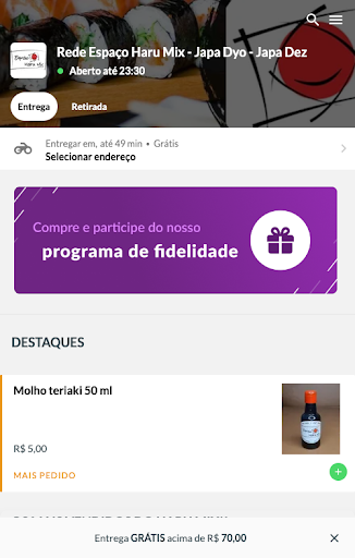 Android application Espaço Haru Mix screenshort