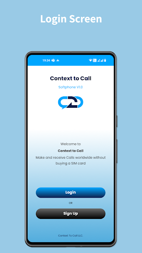 Android application C2C Softphone screenshort